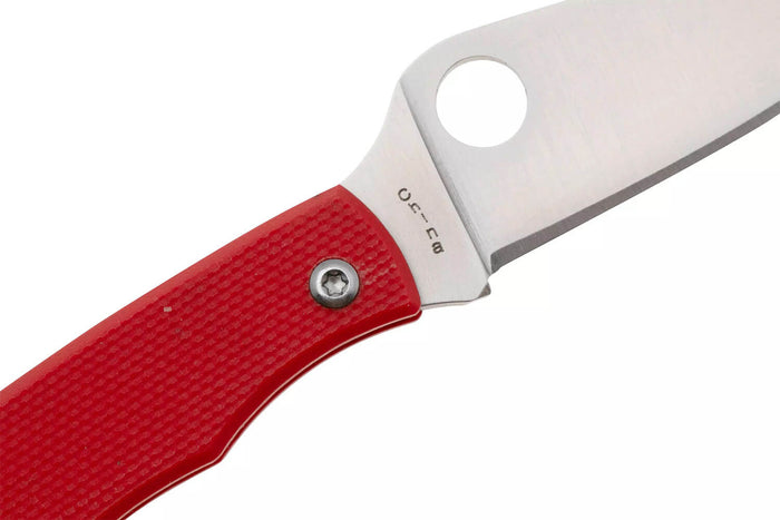 Couteau pliant Spyderco Grasshopper C138GRDP manche 7,2cm en G10 rouge