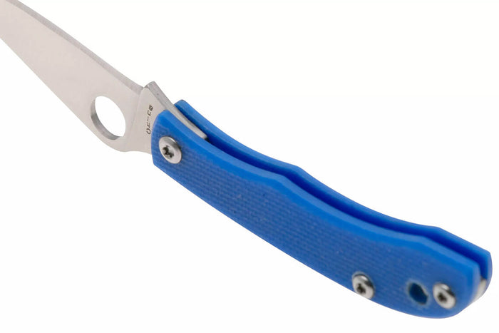 Couteau pliant Spyderco Honeybee C137GBLP manche 5,2cm en G10 bleu