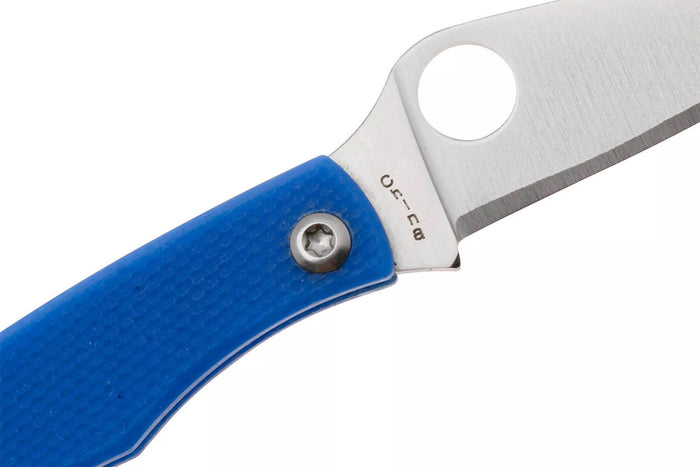 Couteau pliant Spyderco Honeybee C137GBLP manche 5,2cm en G10 bleu