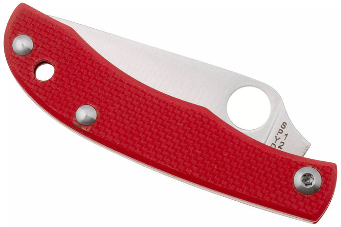 Couteau pliant Spyderco Honeybee C137GRDP manche 5,2cm en G10 rouge