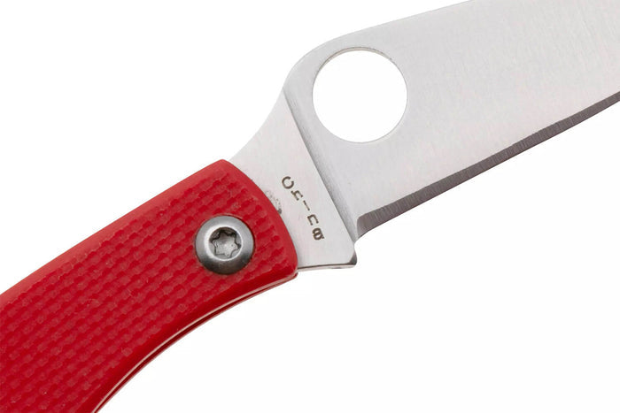 Couteau pliant Spyderco Honeybee C137GRDP manche 5,2cm en G10 rouge
