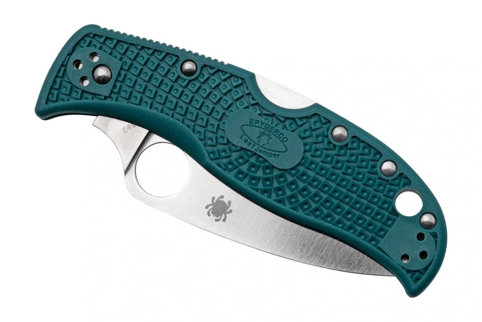 Couteau pliant Spyderco LeafJumper C262PBLK390 manche nylon / fibre de verre bleu 11,3cm