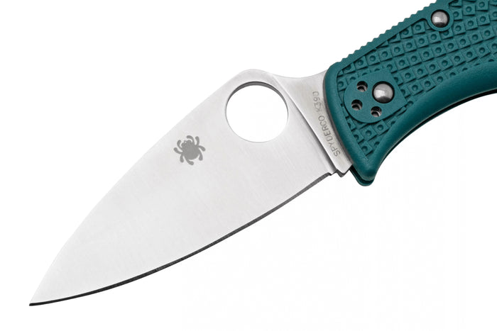 Couteau pliant Spyderco LeafJumper C262PBLK390 manche nylon / fibre de verre bleu 11,3cm