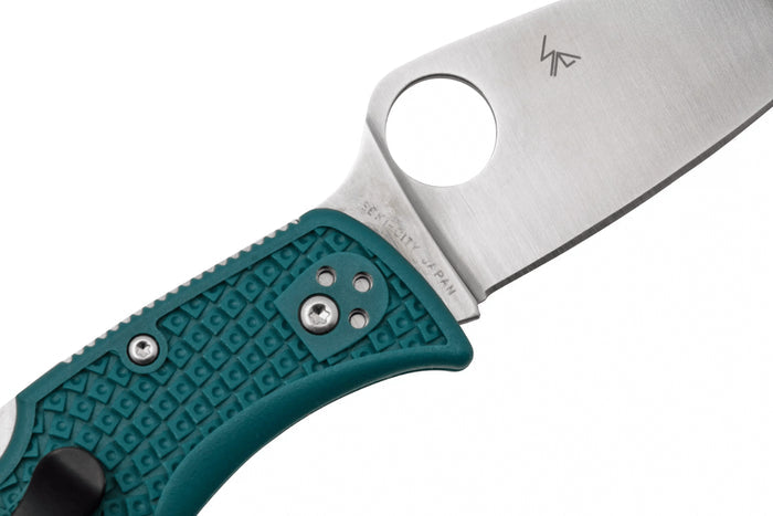 Couteau pliant Spyderco LeafJumper C262PBLK390 manche nylon / fibre de verre bleu 11,3cm