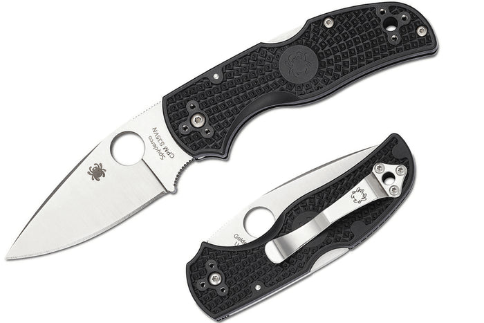 Couteau pliant Spyderco Native 5 C41PBK5 manche en nylon/fibre de verre noir 10,2cm