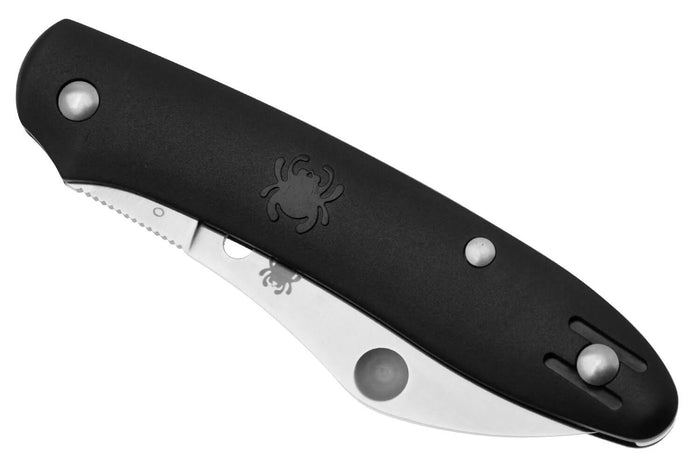 Couteau pliant Spyderco Roadie XL C267BKP manche 9,6cm noir en nylon et fibres de verre