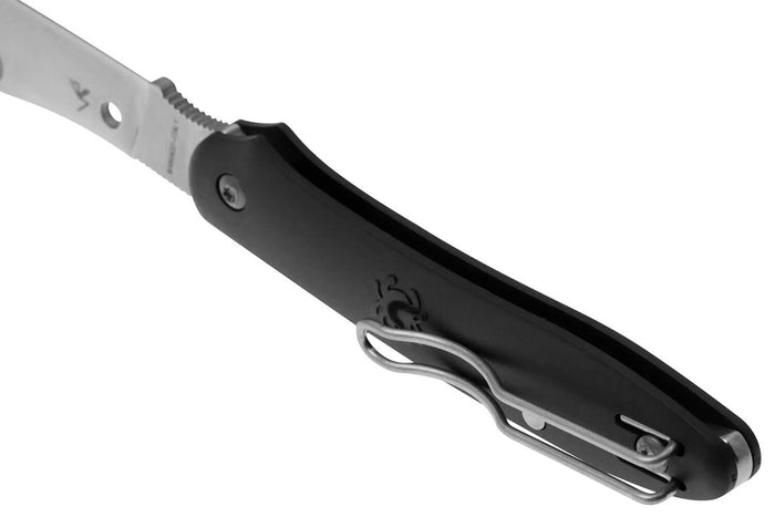 Couteau pliant Spyderco Roadie XL C267BKP manche 9,6cm noir en nylon et fibres de verre