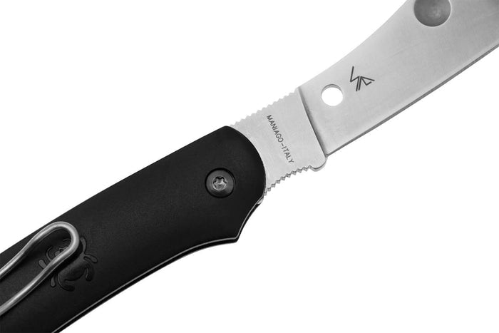 Couteau pliant Spyderco Roadie XL C267BKP manche 9,6cm noir en nylon et fibres de verre