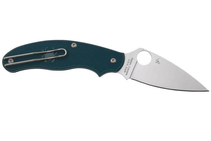 Couteau pliant Spyderco UK Penknife C94PCBL manche en nylon / fibre de verre bleu foncé 10cm
