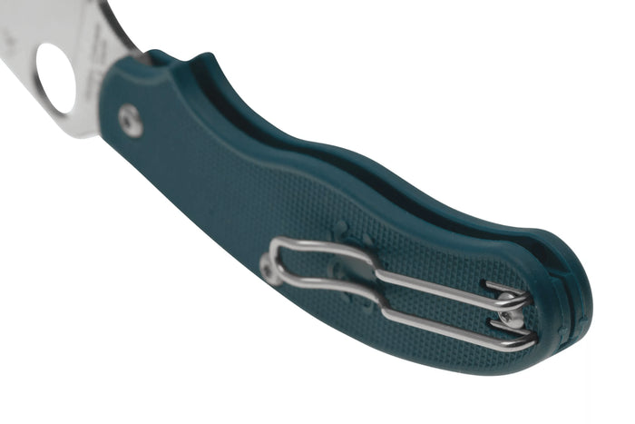 Couteau pliant Spyderco UK Penknife C94PCBL manche en nylon / fibre de verre bleu foncé 10cm