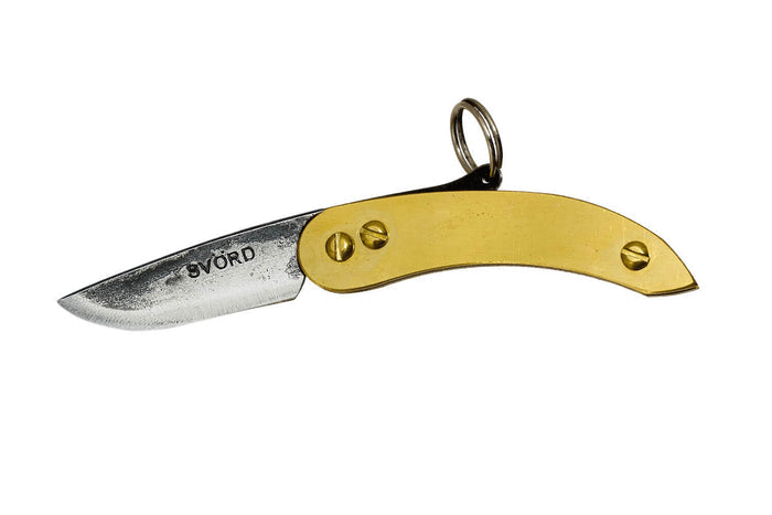 Couteau pliant Svord Peasant Micro Brass SVPKMB manche en laiton 8cm