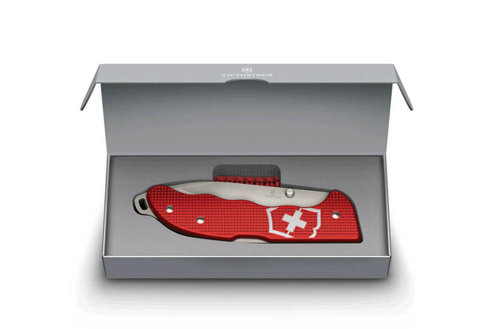 Couteau pliant Victorinox Evoke Alox 0.9415.D20 manche alox rouge 13,6cm