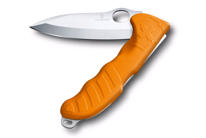 Couteau pliant Victorinox Hunter Pro M One Hand manche polyamide orange 13,6cm + étui toile kaki