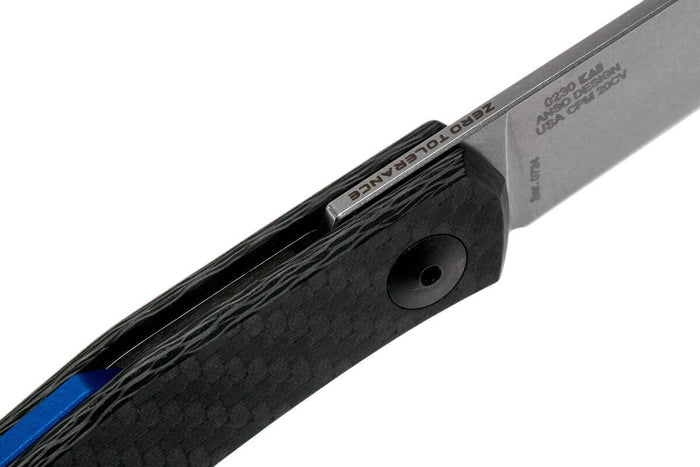 Couteau pliant Zero Tolerance ZT0230 manche fibre de carbone 9,5cm