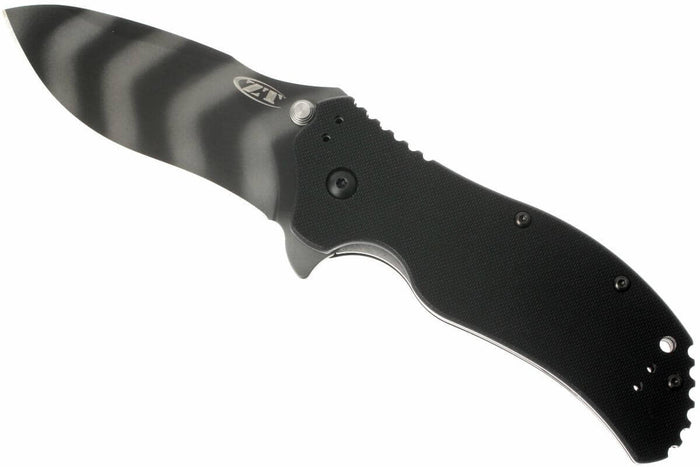 Couteau pliant Zero Tolerance ZT0350TS Tiger Strip manche G10 11,7cm