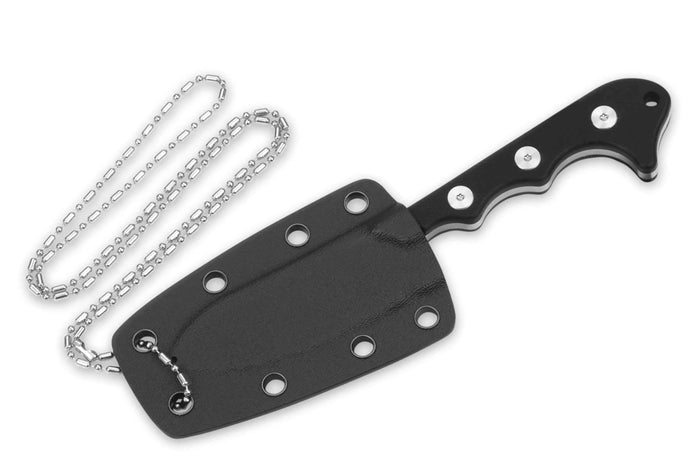 Couteau QSP Neckmuk 125A lame 7,3cm avec étui en kydex
