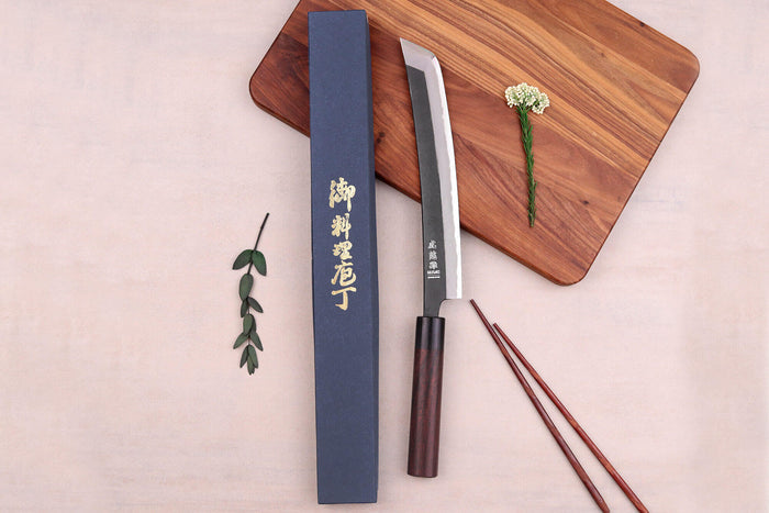 Couteau sakimaru 24cm japonais artisanal Wusaki Sakimaru BS1