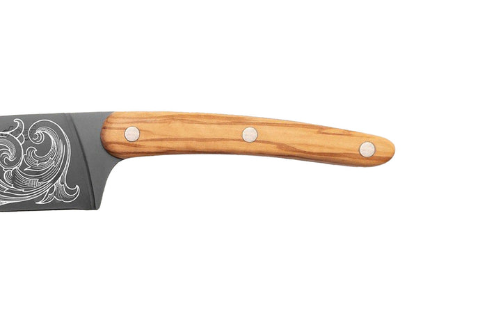 Couteau sankai Deejo Floréal 17cm manche en bois d'olivier