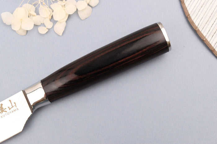 Couteau santoku 12cm Kutoyama Black Pakka