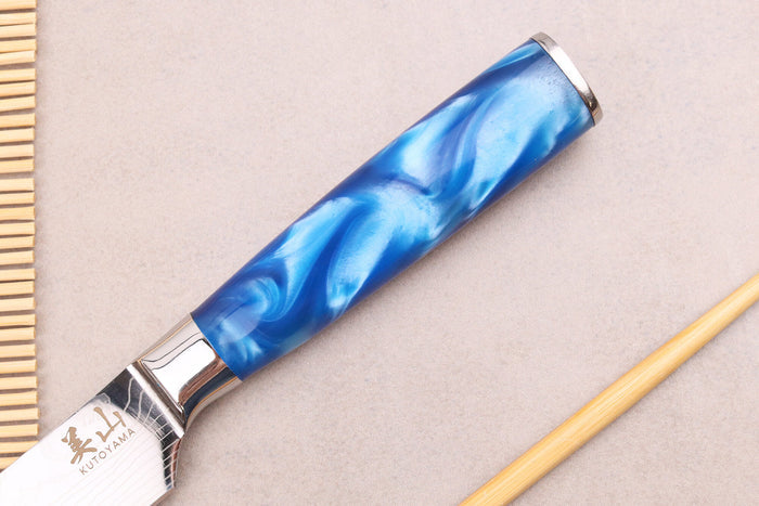 Couteau santoku 12cm Kutoyama Blue Wave