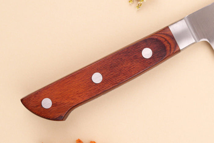 Couteau santoku 15cm japonais Satake Cutlery Brown Pakkawood