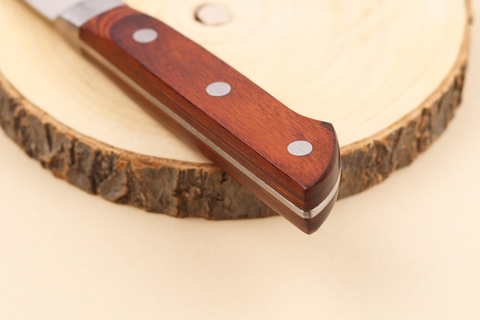 Couteau santoku 15cm japonais Satake Cutlery Brown Pakkawood