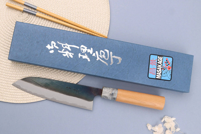 Couteau santoku 16,5cm japonais artisanal Masakage Mizu