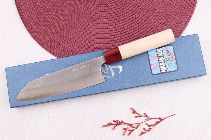 Couteau santoku 16,5cm japonais artisanal Masakage Yuki Shirogami 2