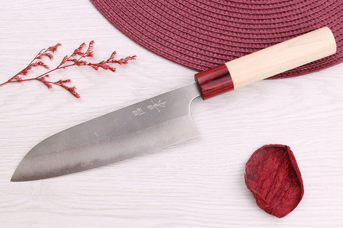 Couteau santoku 16,5cm japonais artisanal Masakage Yuki Shirogami 2