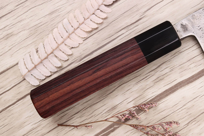 Couteau santoku 16,5cm japonais artisanal Yoshimune par Kawamura WS2 poli