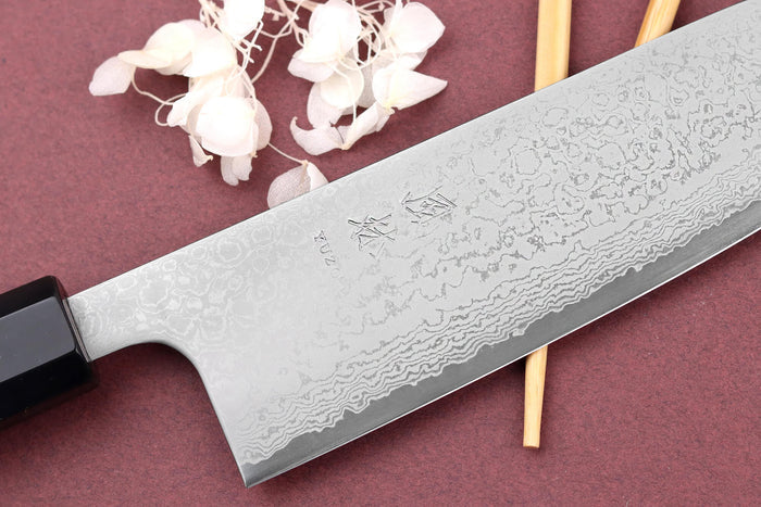 Couteau santoku 16,5cm japonais artisanal Yuzo Damas VG10