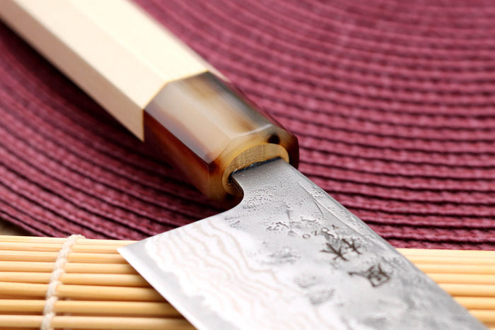 Couteau santoku 16,5cm japonais artisanal Yuzo Haruto Damas