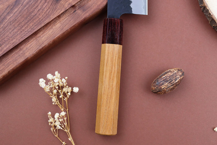 Couteau santoku 16,5cm japonais Sakai Takayuki AS brut de forge