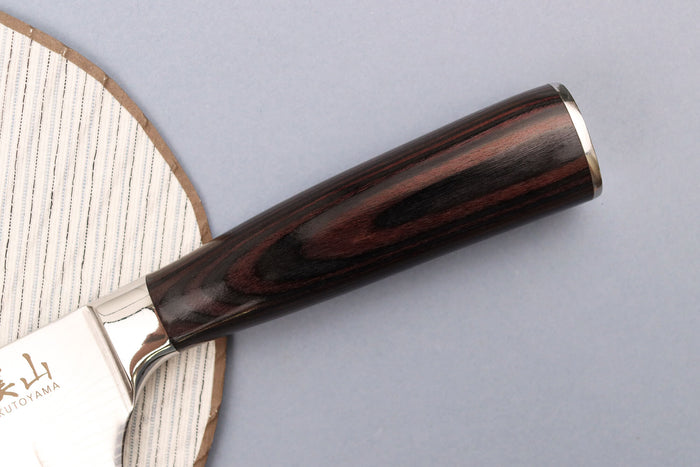 Couteau santoku 17cm alvéolé Kutoyama Black Pakka