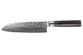 Couteau santoku 17cm Fukito Ébène Damas martelé