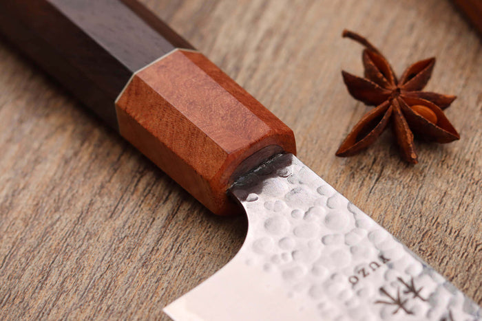 Couteau santoku 17cm japonais artisanal Yuzo Akira Tsuchime VG10