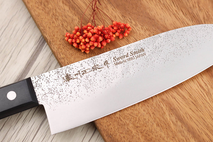 Couteau santoku 17cm japonais Satake Cutlery Nashiji
