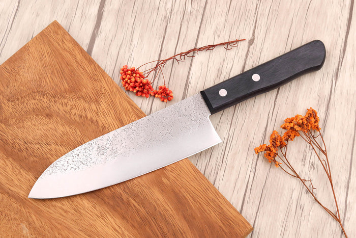 Couteau santoku 17cm japonais Satake Cutlery Nashiji