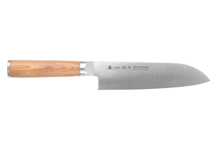 Couteau santoku 17cm japonais Satake Cutlery Pakkawood
