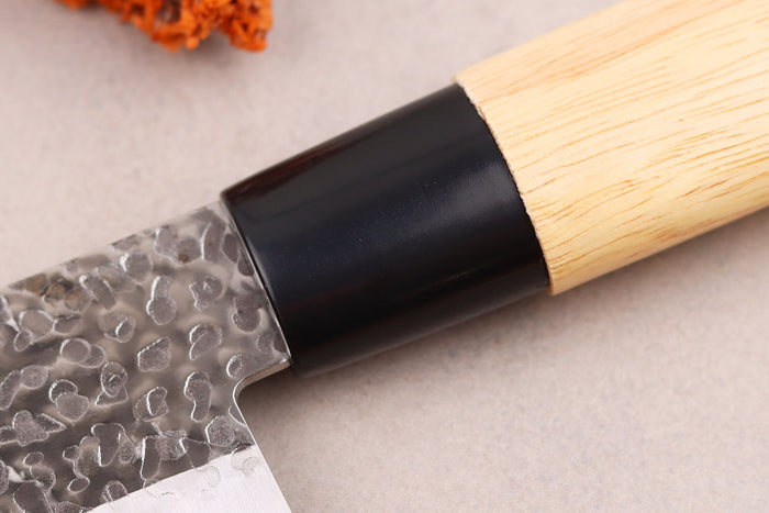 Couteau santoku 17cm japonais Satake Cutlery Tsuchime en magnolia
