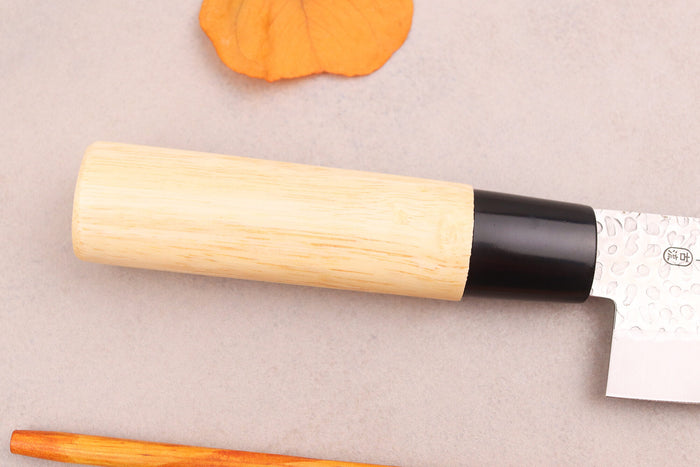 Couteau santoku 17cm japonais Satake Cutlery Tsuchime en magnolia