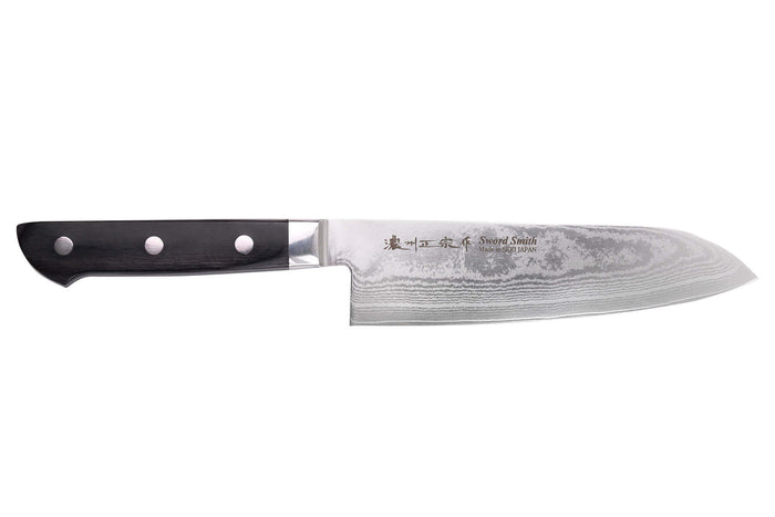 Couteau santoku 18cm japonais Satake Cutlery damas 69 couches