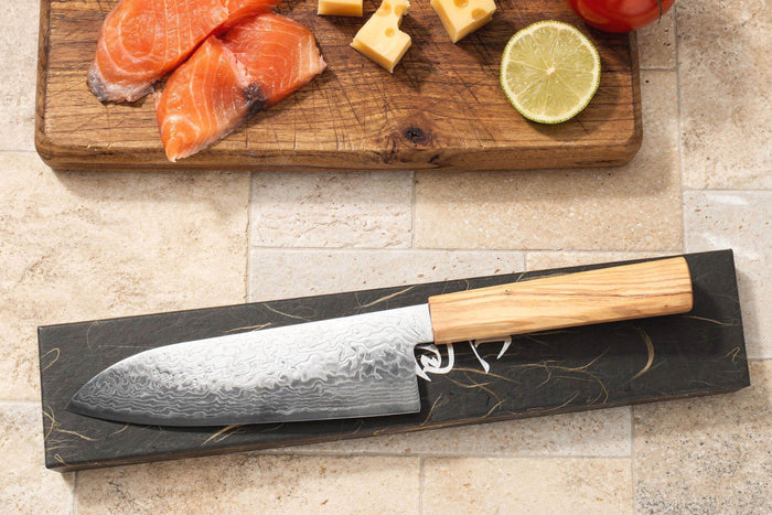 Couteau santoku 18cm japonais Yuzo Ryuho Damas SG2