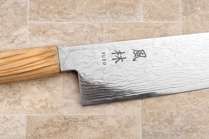 Couteau santoku 18cm japonais Yuzo Ryuho Damas SG2