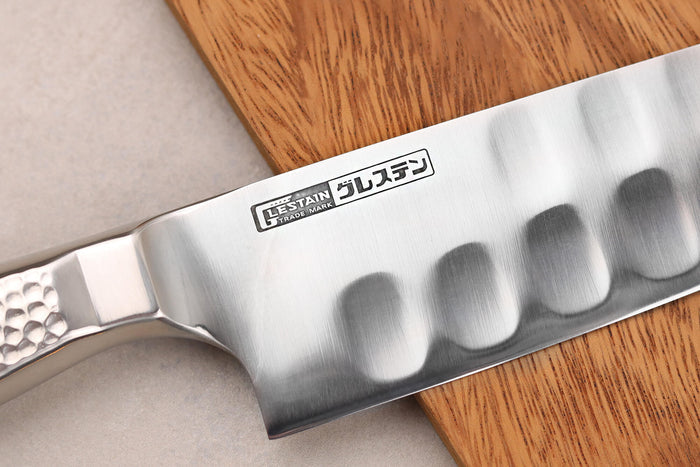 Couteau santoku alvéolé japonais Glestain Home Series 13cm