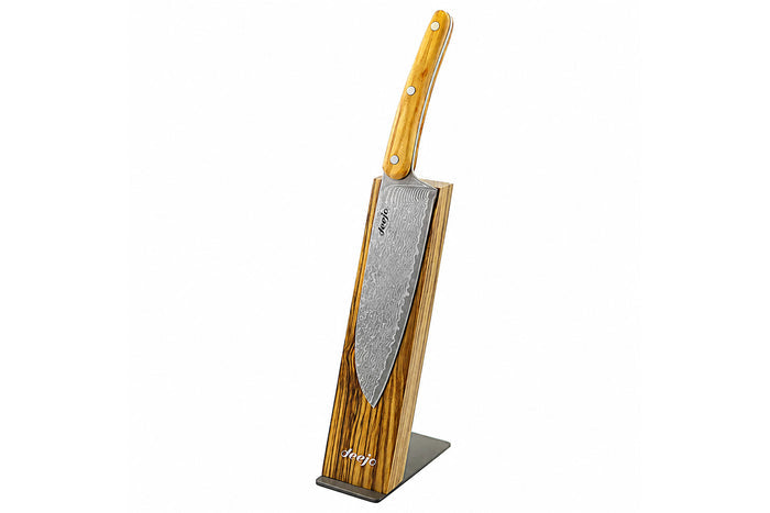 Couteau santoku Deejo lame damas 17cm Édition limitée 2025 avec support magnétique