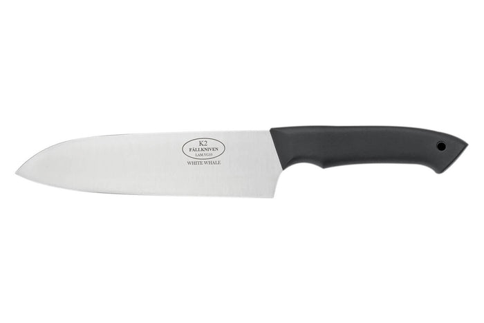 Couteau santoku Fallkniven Chef's Knife K2 lame 17,5cm manche thermorun noir