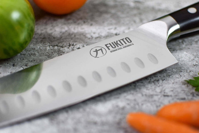 Couteau santoku Fukito Ebène X50 18cm