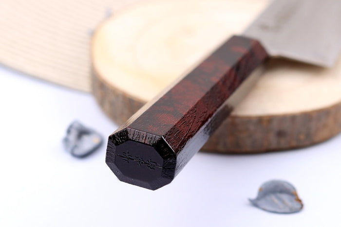Couteau santoku japonais 17cm Sakai Takayuki Nanairo Wine Damas VG10