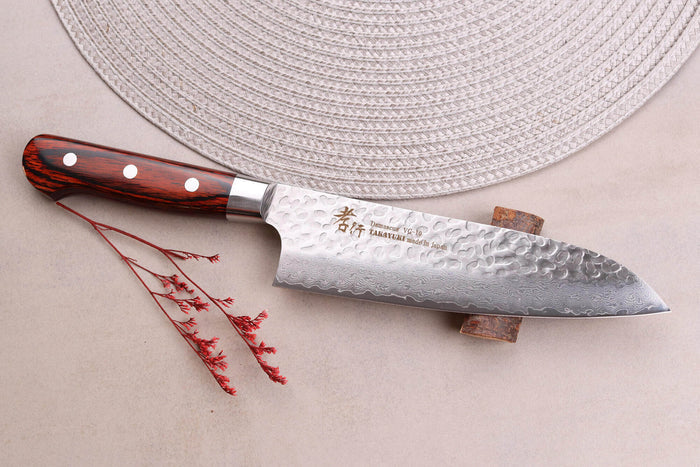 Couteau santoku japonais 18cm Sakai Takayuki Damascus Western 33 couches